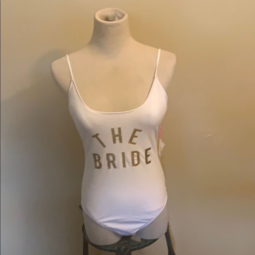 NEW one piece swim suit WHITE